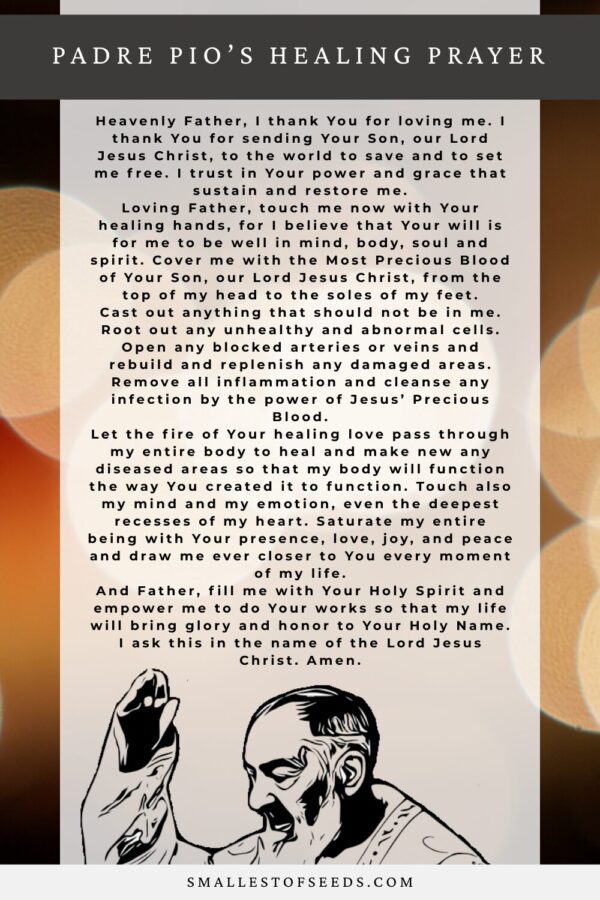 padre pio’s healing prayer
