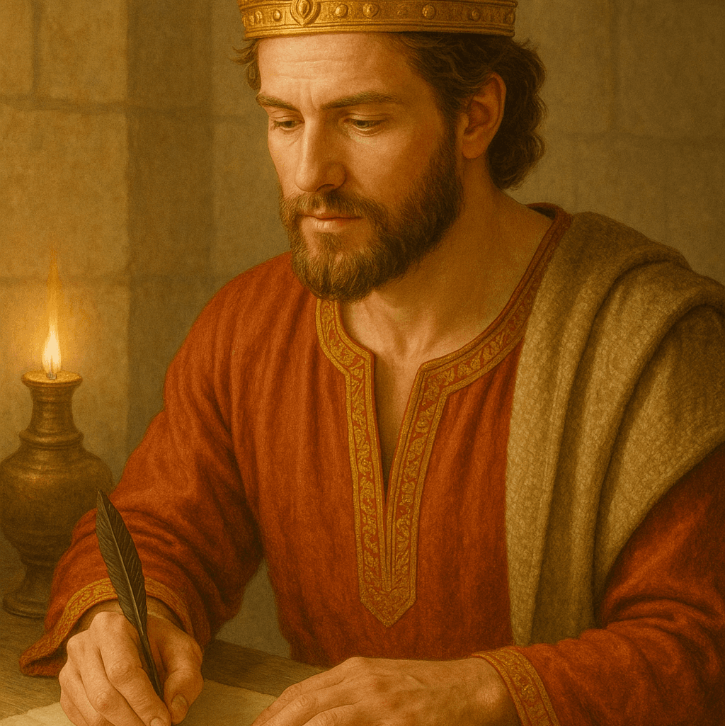 David writing a psalm david writing a psalm