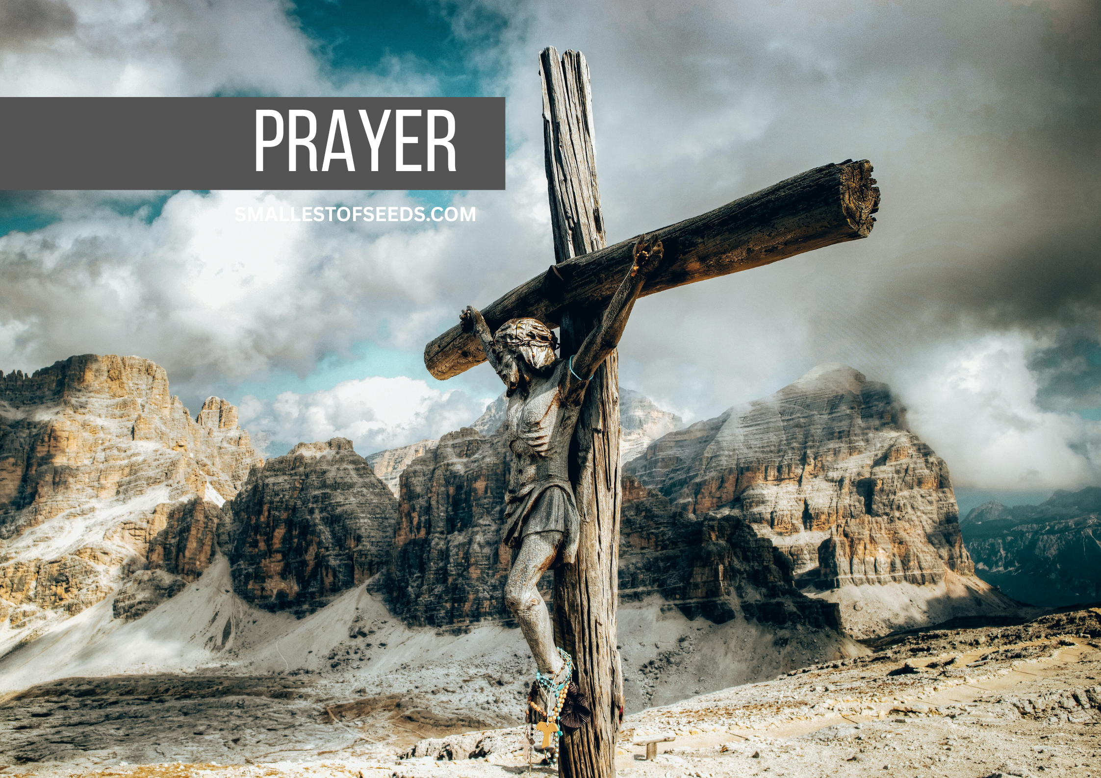 prayer before crucifix